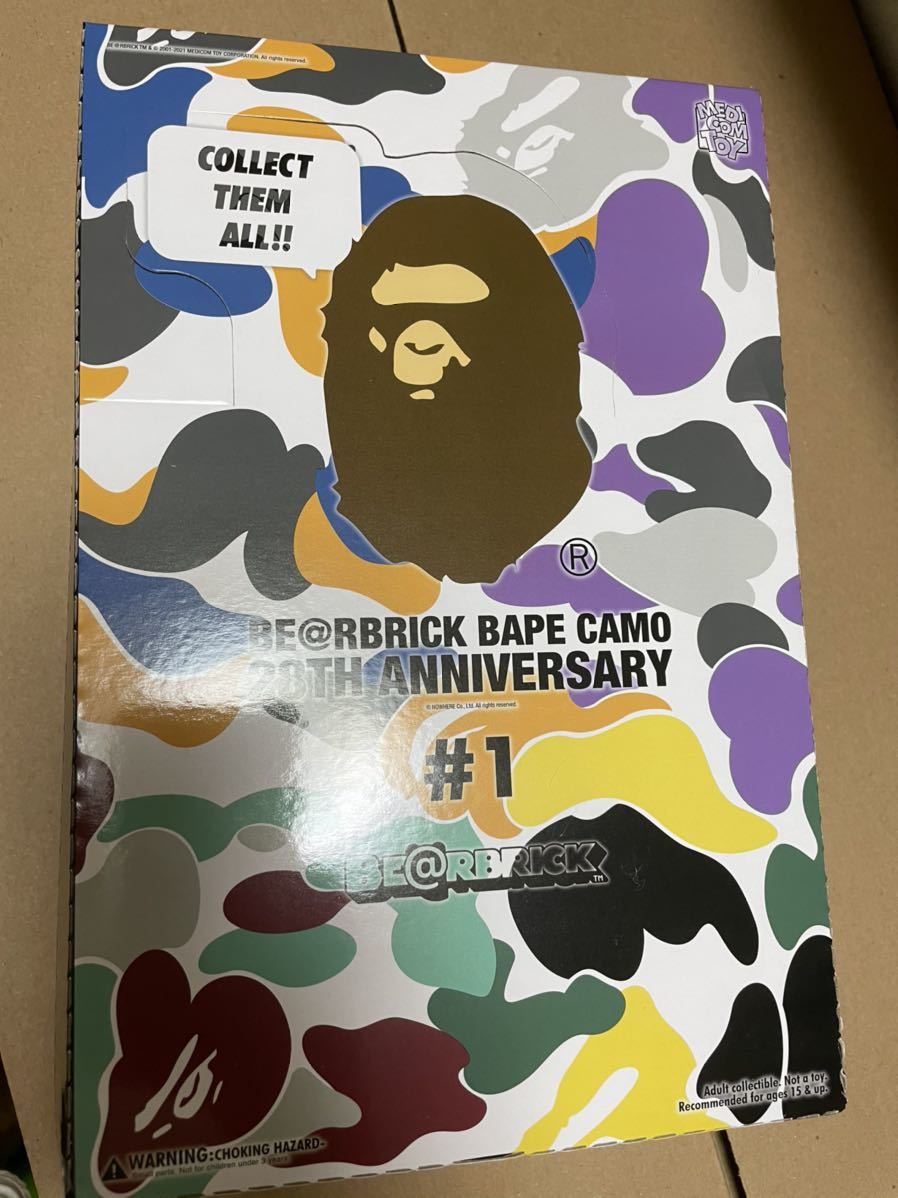 人気急上昇】 BE@RBRICK BAPE CAMO 28TH ANNIVERSARY 100% BOX PART #1 