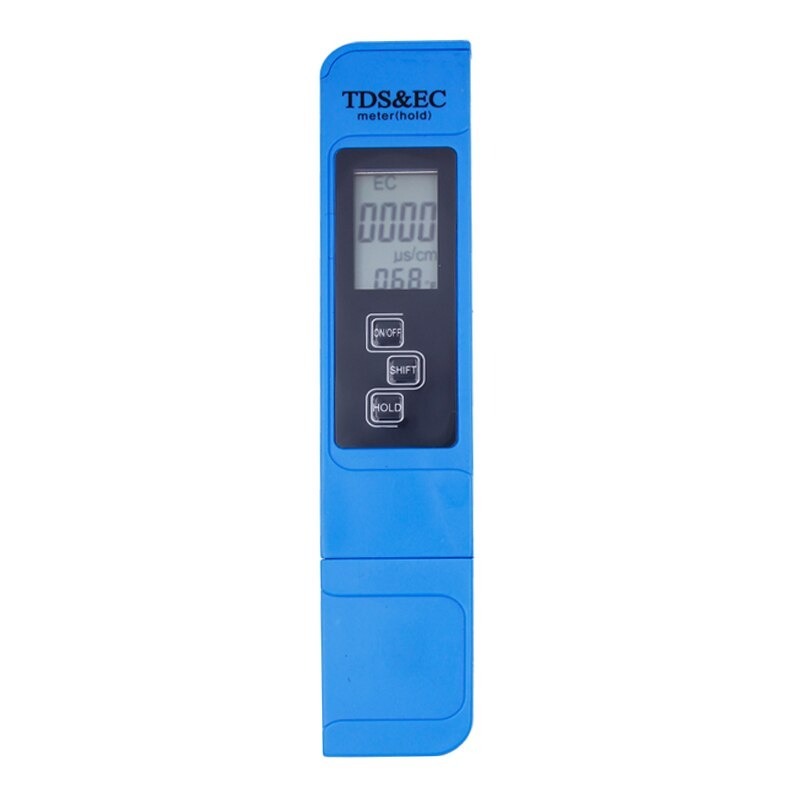 Tds ecメーター　温度テスターペン　3 In1機能　導電率水質測定　温度計　高品質　測定ツール　デジタル　A2298_①青