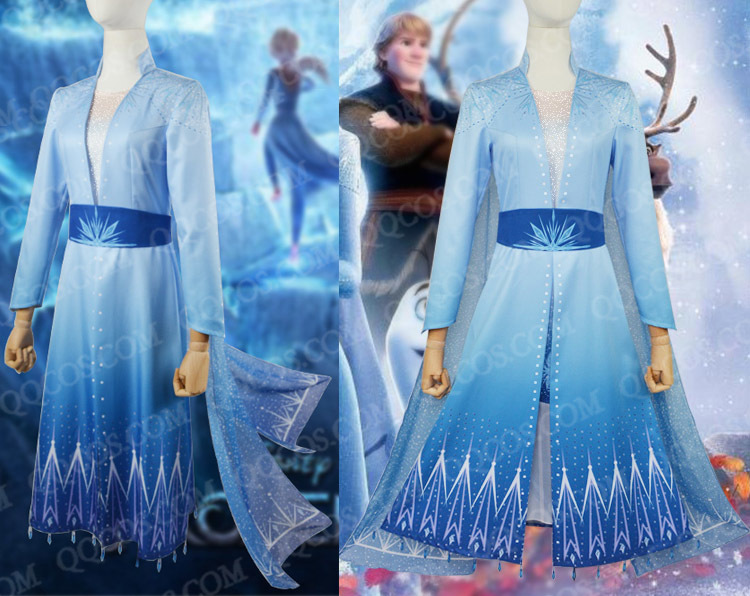 ★コスプレ衣装★ディズニープリンセス風★アナと雪の女王2★FROZEN2★エルサ★elsa★(ハロウィン)★タイプ1★新年★高品質