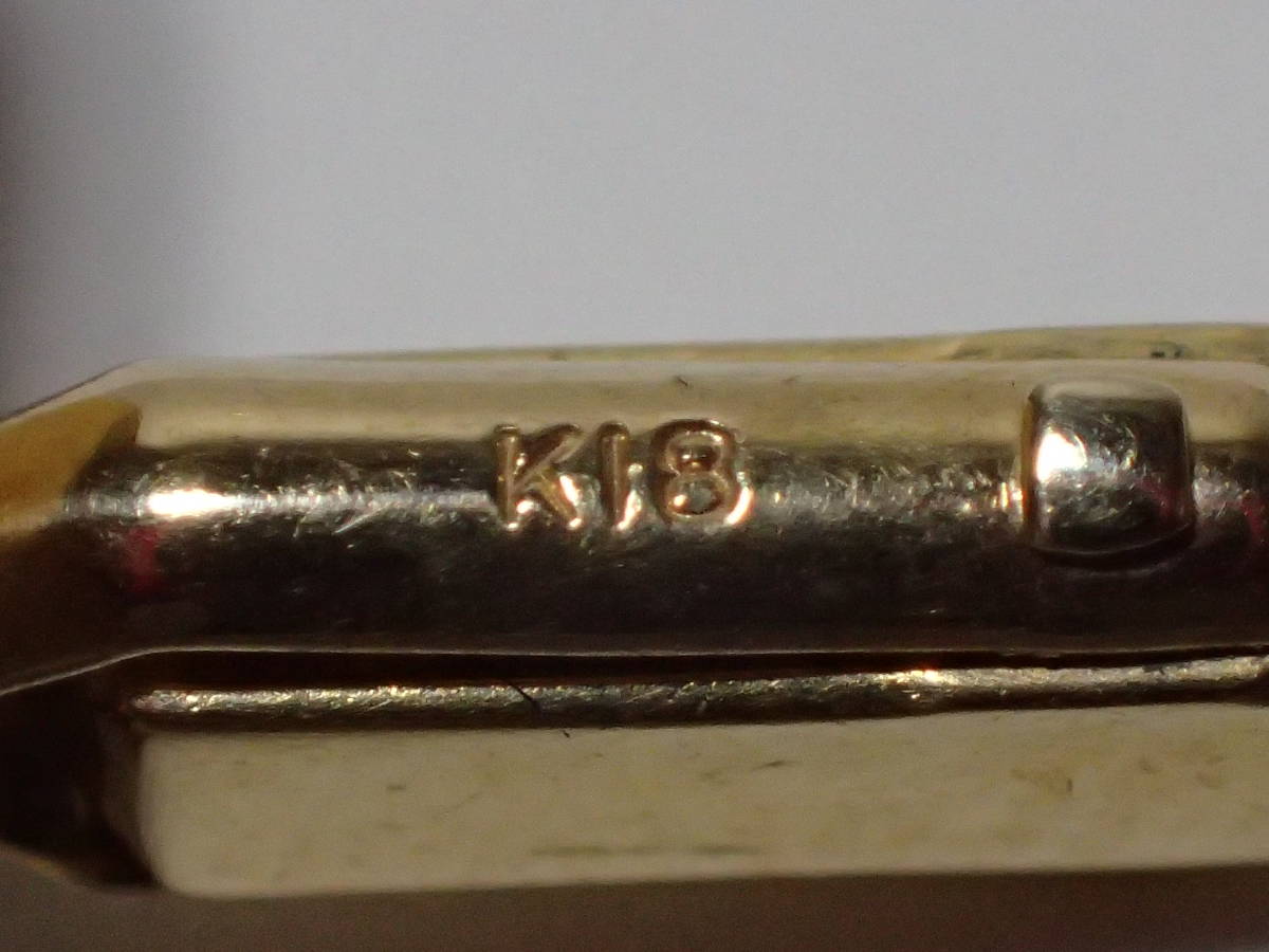 WAKO 和光 カフス K18(刻印あり) 箱あり 18金 ゴールド 銀座和光