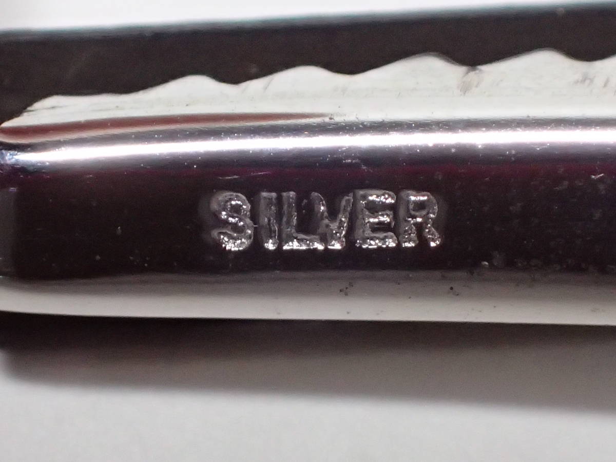 川人象嵌 タイピン カフス 合箱、栞あり SILVER(刻印あり) シルバー ネクタイピン カフスボタン 金工象嵌 京都_画像8