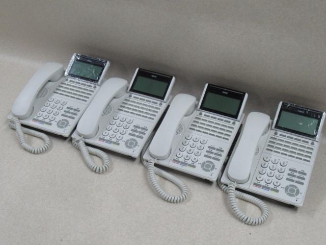 Ω ZR1 10937# 保証有 DTK-24D-1D(WH)TEL(4台セット) NEC UNIVERGE