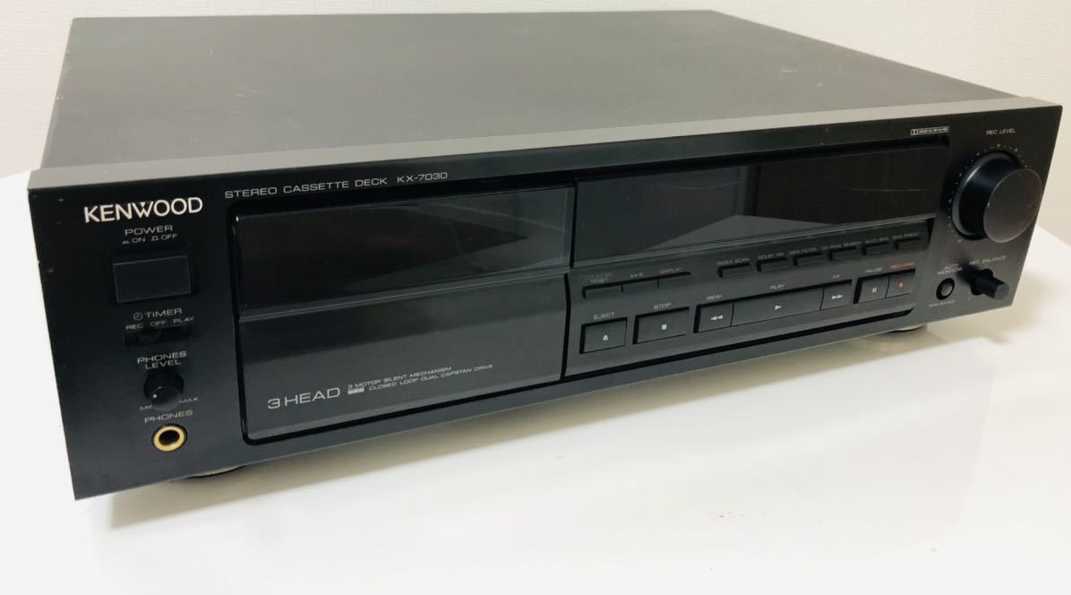 KENWOOD⭐︎3HEADカセットデッキKX-7030 Yahoo!オークション - KENWOOD 3ヘッドステレオカセットデッキ