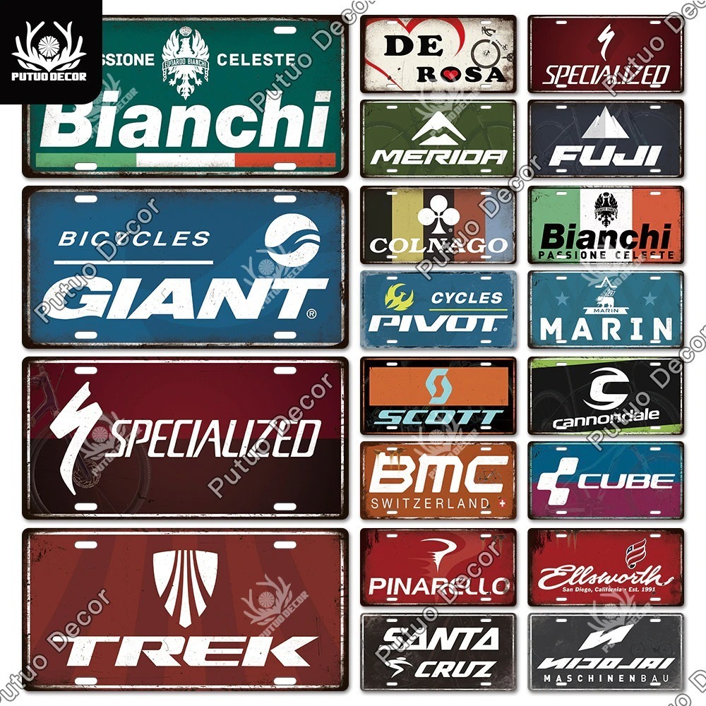 新品◇15×30cm ヴィンテージ金属看板 Bianchi ビアンキ 自転車 バイク ロードバイク クロスバイク MTB ピスト ガレージ y446_画像8