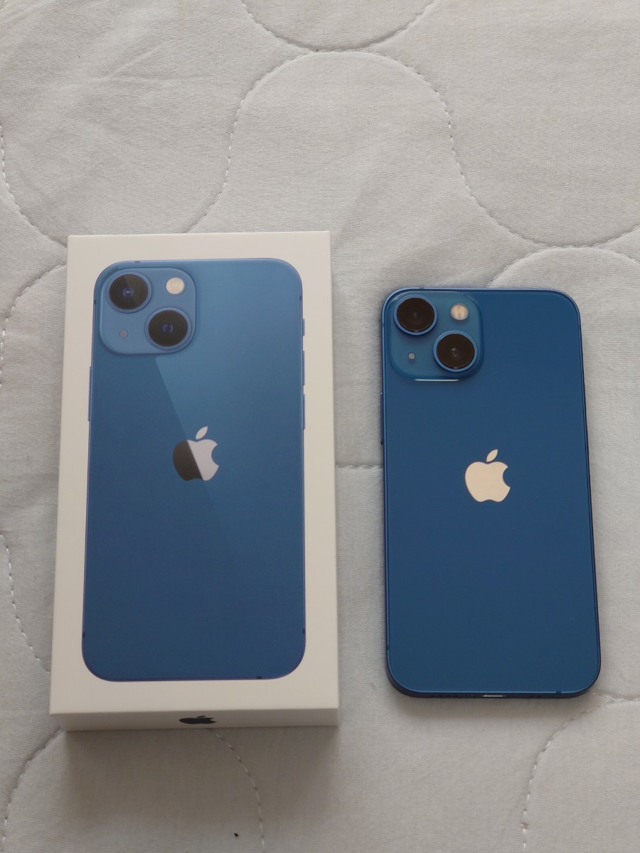 【極美品】iPhone 13 mini 128GB ブルー