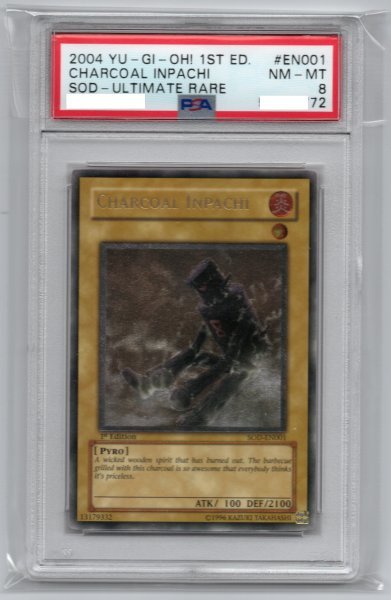 【 新品 】 Inpachi1st 大木炭18インパチ/Charcoal Edition 2004 SOD-JP001 海外限定レリーフ 遊戯王 英語版 PSA8 【削除予定】その他 【 新品 】 Inpachi1st 大木炭18インパチ/Charcoal Edition 2004 SOD-JP001 海外限定レリーフ 遊戯王 英語版 PSA8 【削除予定】その他