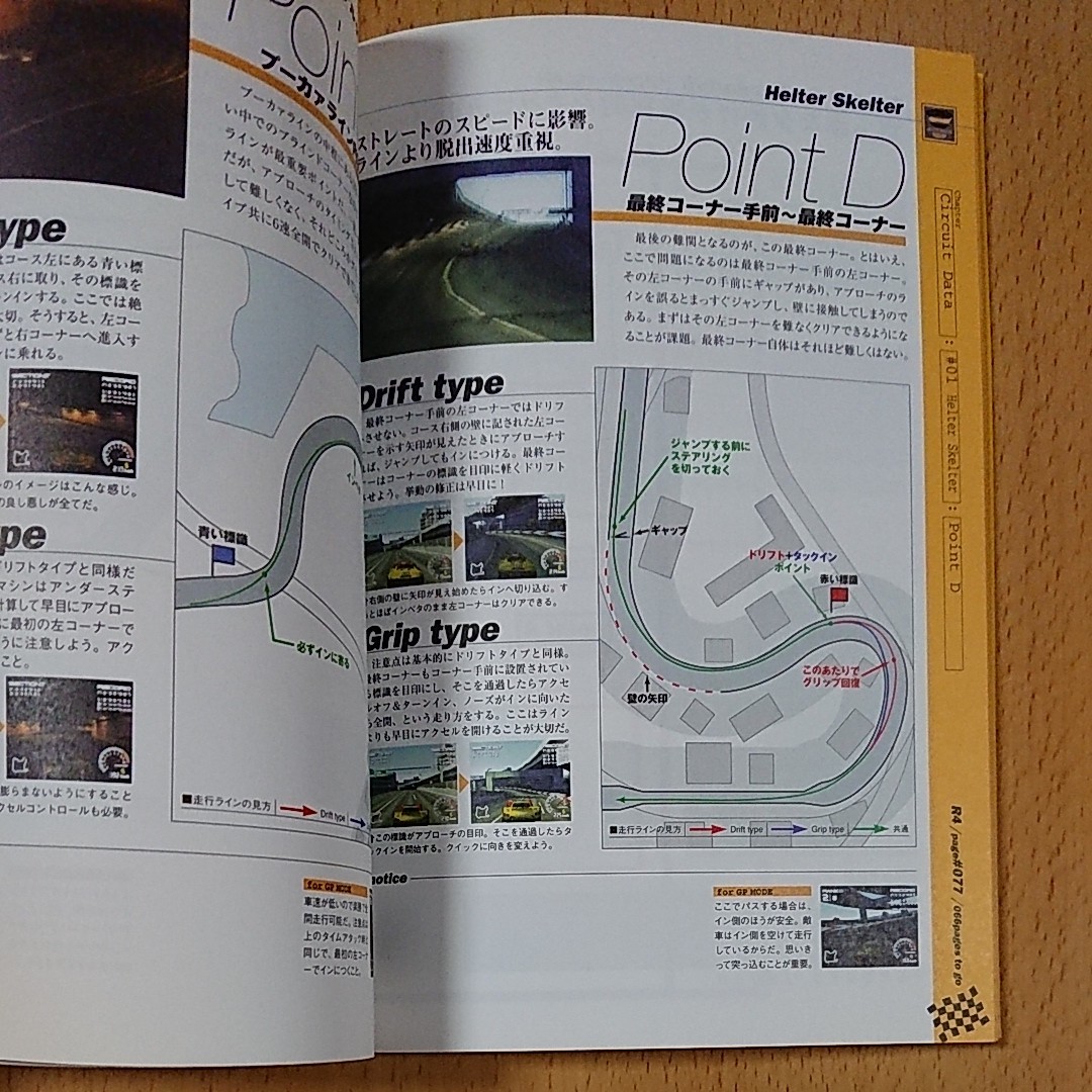 【PS1ゲーム攻略本】R4 リッジレーサー タイプ4 オフィシャルガイドブック  /  プレイステーション