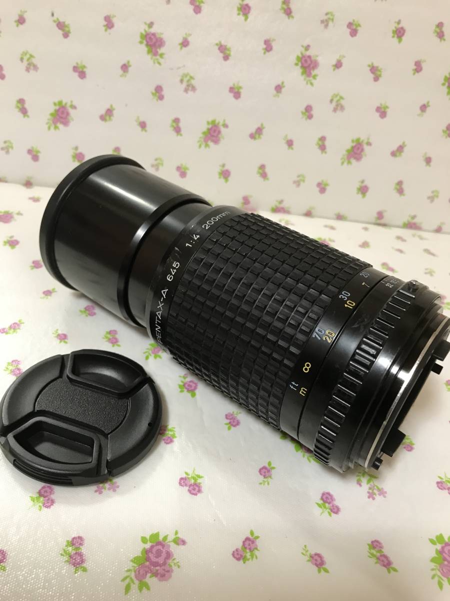 ☆PENTAX645用レンズSMCペンタックスFA２００ｍｍＦ４（ＩＦ）美品です☆-