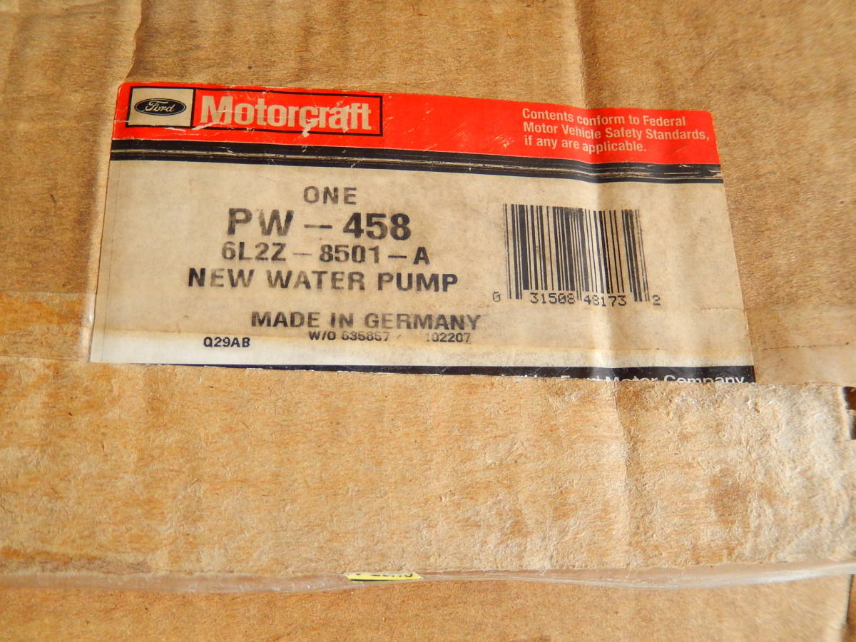 【純正部品】FORD Water Pump 6L2Z 8501-A ウォーター ポンプ フォード エクスプローラー レンジャー マスタング ドイツ製_画像4