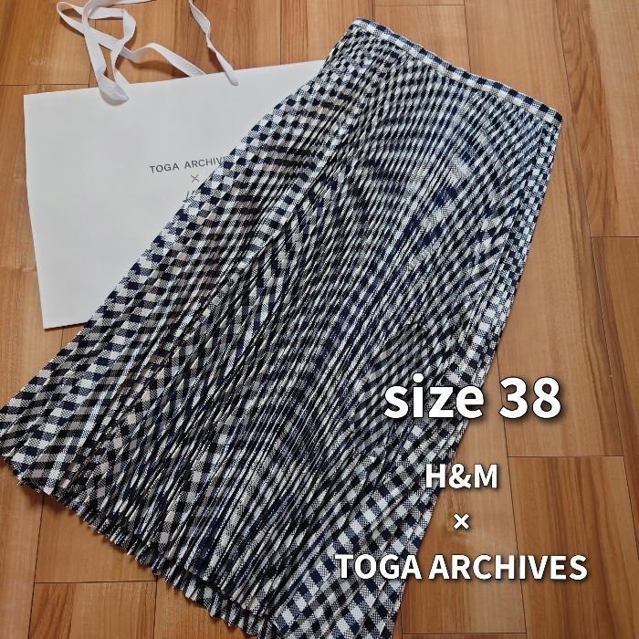 【EUR38】Toga Archives x H&M　カットアウト プリーツスカート エイチアンドエム トーガアーカイブス