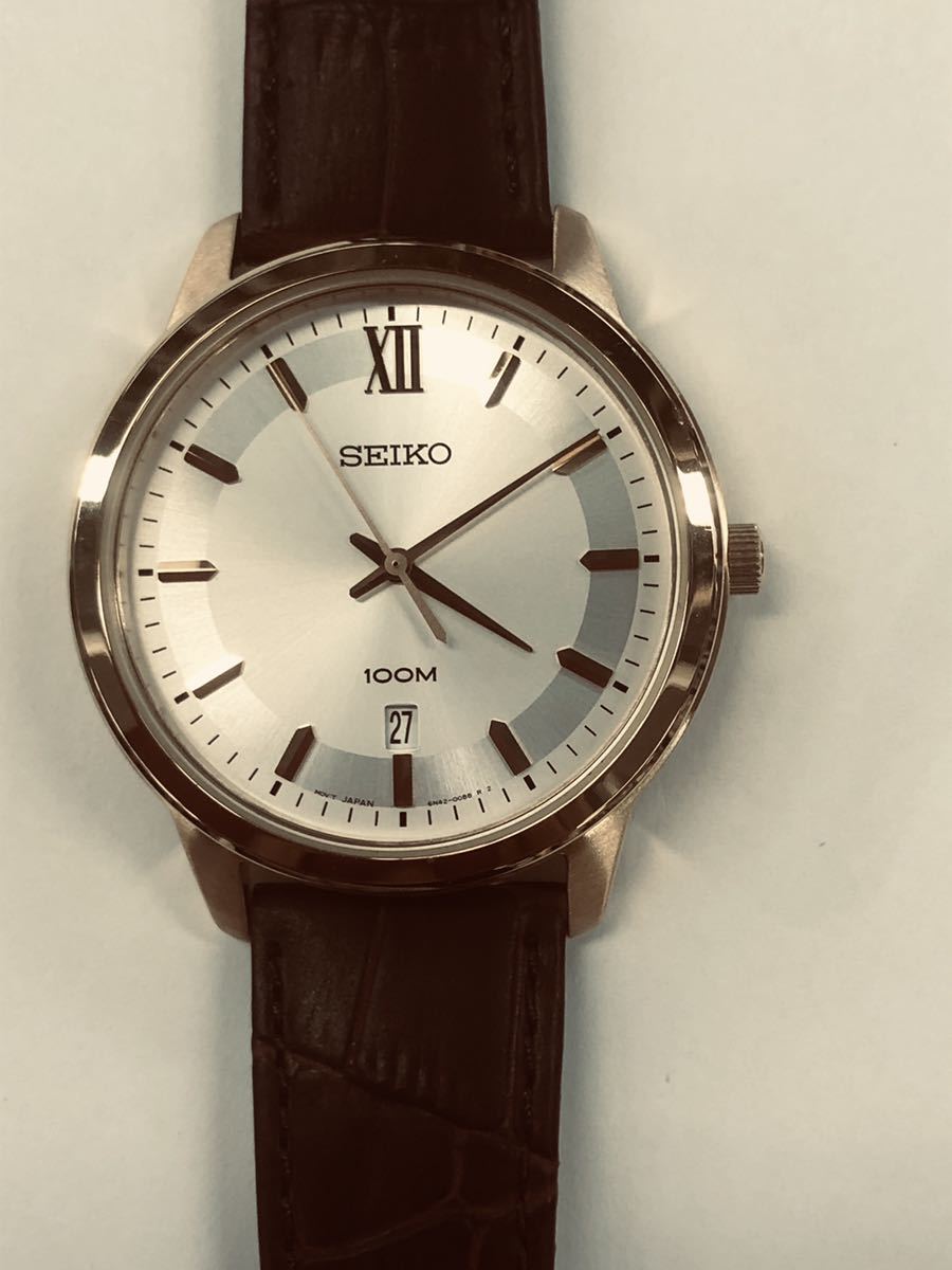 未使用 SEIKO 腕時計 セイコー クォーツ 海外モデル メンズ 6N42-00A0 電池交換済_画像2