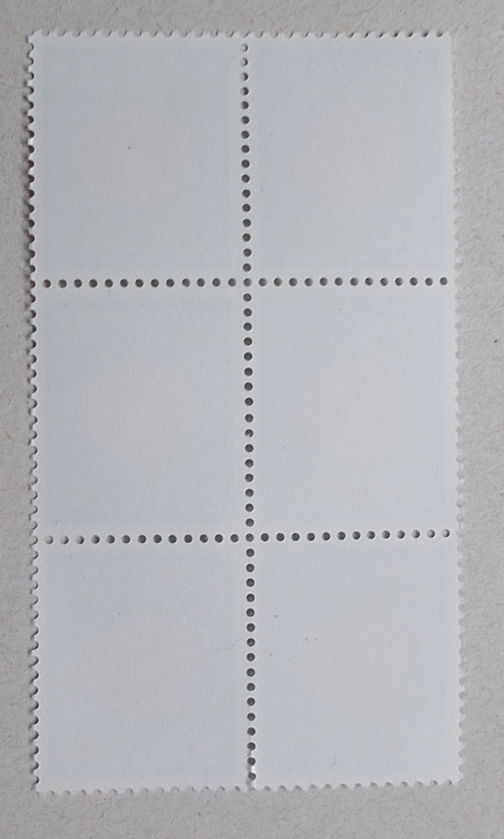 【未使用】1980年シリーズ　３０円　ツバキ　６枚ブロック_画像2