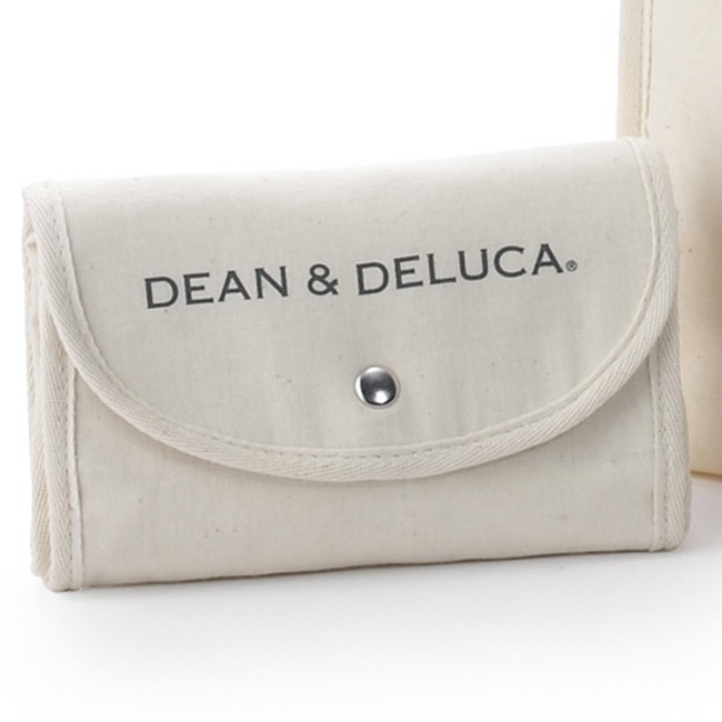 DEAN & DELUCA ショッピングバッグ ナチュラル 折りたたみバッグ　 ディーン&デルーカ　 ショッピングバッグ