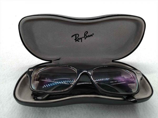 レイバン 眼鏡 ブラック Ray-Ban メガネフレーム フルリム ブランド ブラック (21_907_7)_画像1