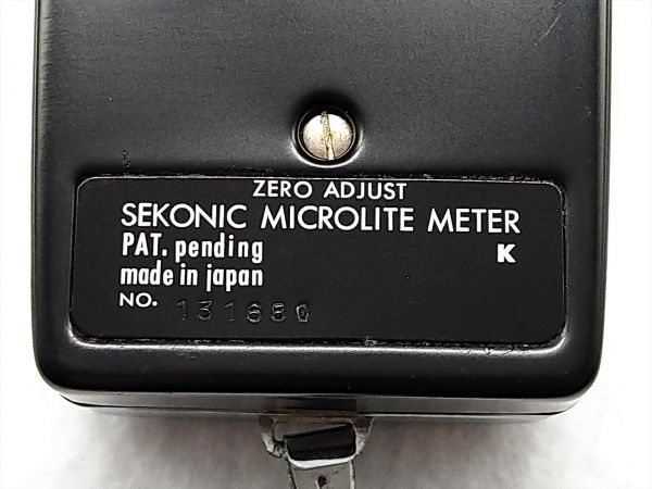 SEKONIC MICROLITE METER　...　 экспонометр 　 фотография 　 фотосъемка  (21_918_5)