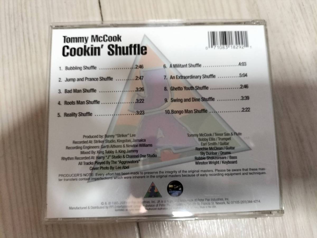 レゲエ輸入盤CD Tommy McCook Cookin Shuffle Bunny Lee prod. KIng Tubby and Jammy Sly Dunbar, Eark China 他参加