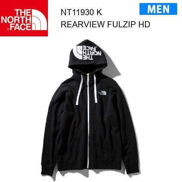 新品国内正規Sサイズ THE NORTH FACEノースフェイス REARVIEW FULLZIP HOODIE リアビュー フーディ カラーブラック 裏起毛 立体刺繍ロゴの画像3