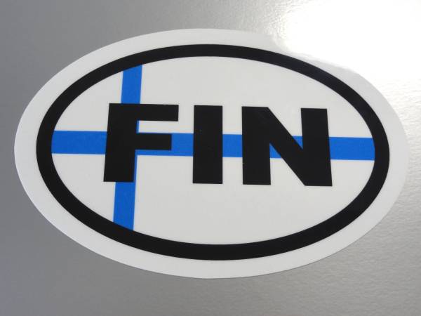 c1* vehicle ID/ Finland country identification sticker S size 5.5x8cm*Finland Northern Europe miscellaneous goods Europe waterproof water-proof seal national flag EU