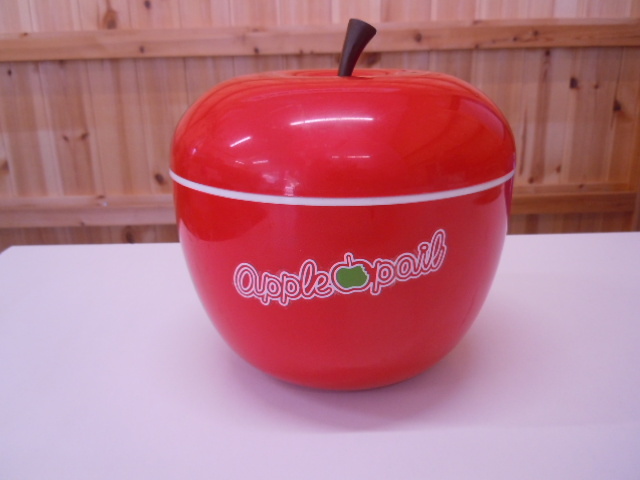 * rare * Showa Retro Gloria GLORIA dog Mark apple pale ice pail red 