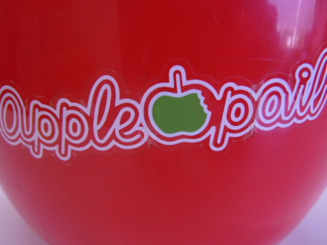 * rare * Showa Retro Gloria GLORIA dog Mark apple pale ice pail red 