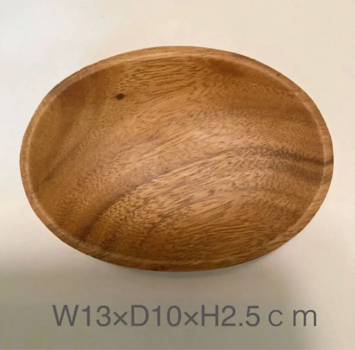 アカシアオーバルプレート ミニ4点 新品未使用 木製トレー 木のお皿 サラダ アクセサリートレー 木製食器
