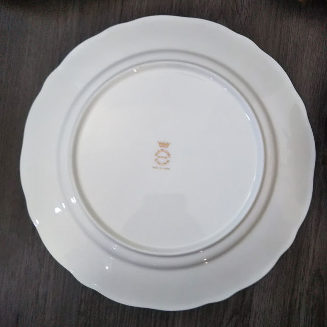 NARUMI BONE CHINA プレート5枚セット 日本製 大皿 中皿 フラワー 花柄 洋食器 ナルミボーンチャイナ_画像3