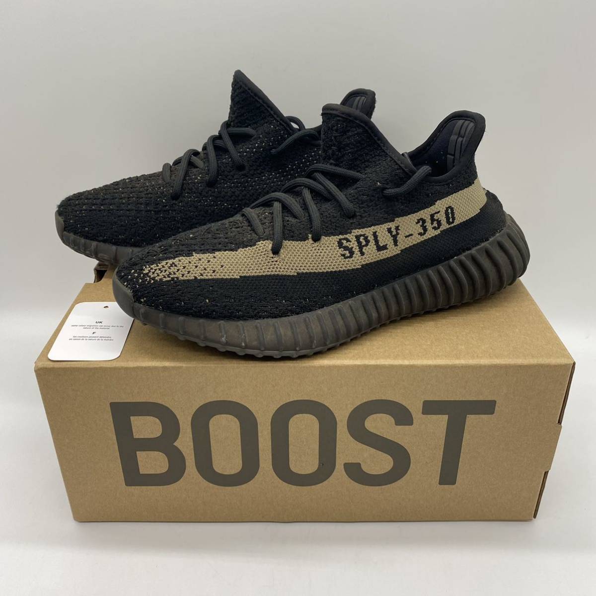 【23.5cm】ADIDAS YEEZY BOOST 350 V2 CBLACK/GREEN/CBLACK アディダス イージー ブースト 350 V2 ブラック/グリーン (BY9611) 1608