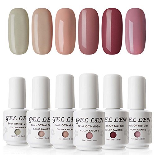 ヌードベージュ 透心瓶 Gellen ジェルネイル カラー 6色セット 8ml Uv Led ポリッシュタイプ カラ ヌードベージュ 透心瓶 Gellen ジェルネイル カラー 6色セット 8ml Uv Led ポリッシュタイプ カラ