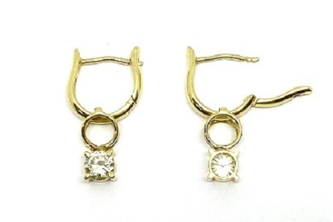 Diamond K18 イエロー ダイヤモンド ピアス No.60903 | sweatreno.com
