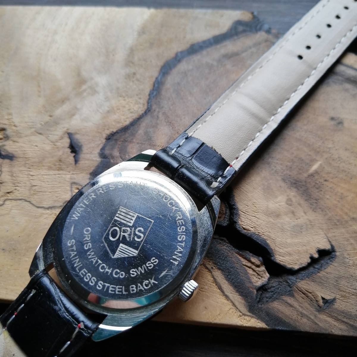美品 オリス ORIS 手巻き機械式ヴィンテージメンズ腕時計アンティーク即納 男性人気ブランド 1980年代