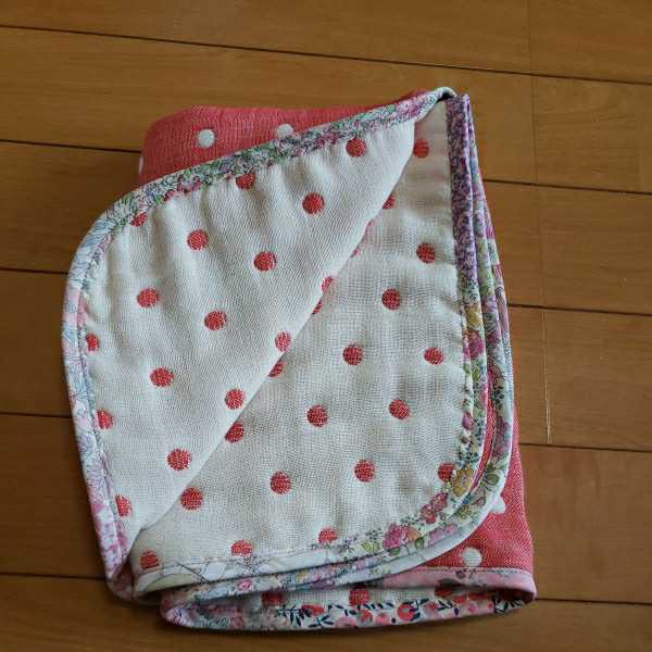  hand made *6 -ply gauze dot × Liberty gauze packet red 