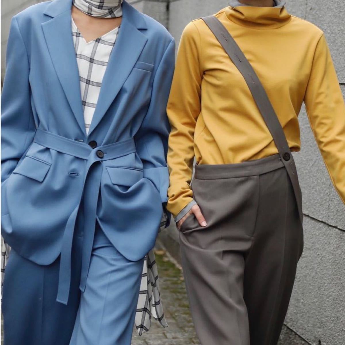 美品 ルシェルブルー テーラードジャケット&ワイドパンツ|Yahoo 美品 ルシェルブルー テーラードジャケット&ワイドパンツ|Yahoo
