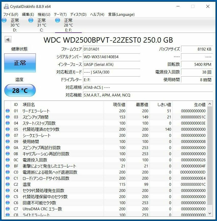 【ほぼ新品】ポータブルHDD 250GB USB3.0 テレビ録画