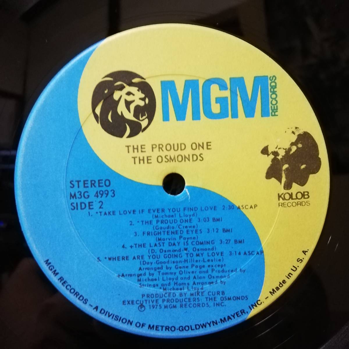 【LP】US盤 - The Osmonds The Proud One - M3G-4993 - *14_画像5