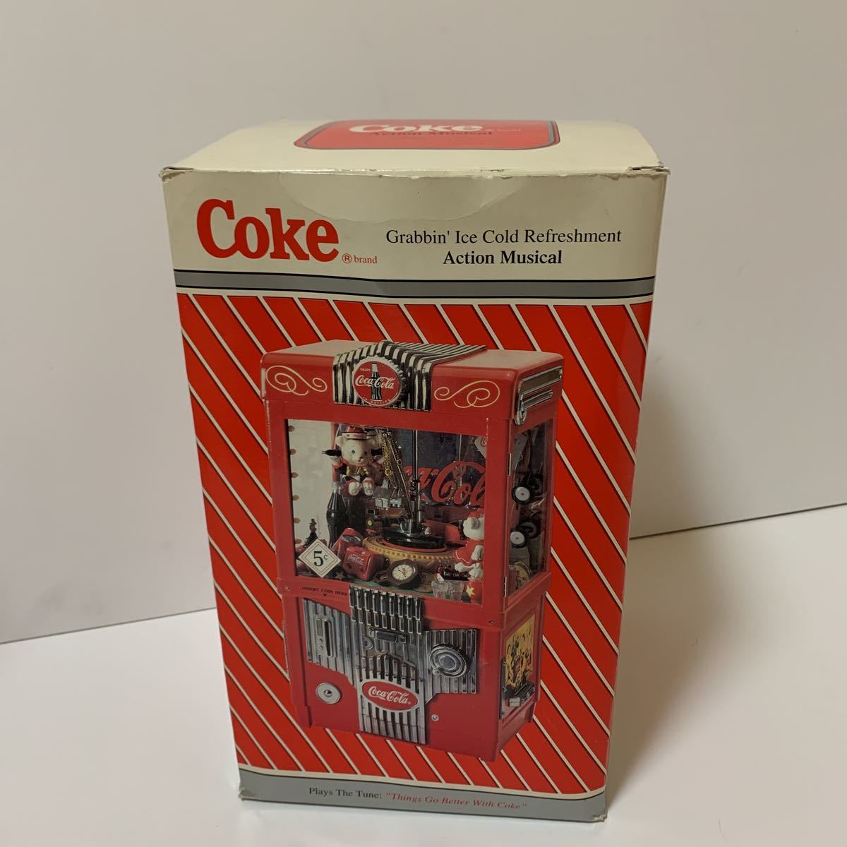 通販公式店 レア 箱付き コカコーラ オルゴール クレーンゲーム型 貯金箱