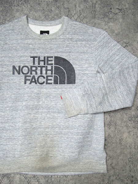 THE NORTH FACE WR SWEAT CREW●メンズLサイズ/杢グレー/スウェットクルー/ノースフェイス/アウトドア/NT61508_画像3