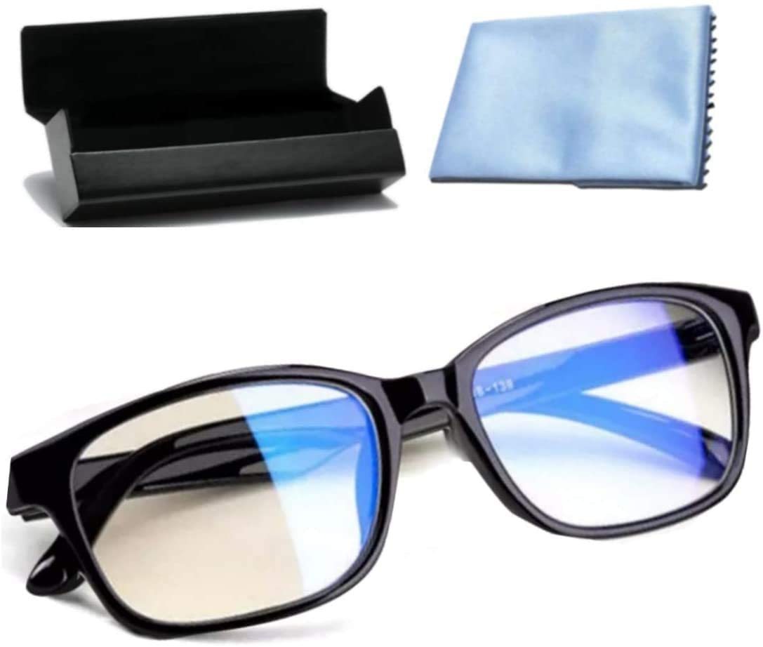 【令和2年 ブルーライトカットメガネ ブルーライト PCメガネ ウェリントン HEV90％カット 紫外線カット 軽量 男女兼用 伊達メガネ 度なし
