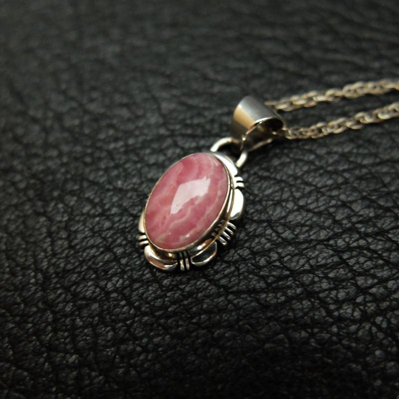 インディアンジュエリー STERLING インカローズシルバーペンダント