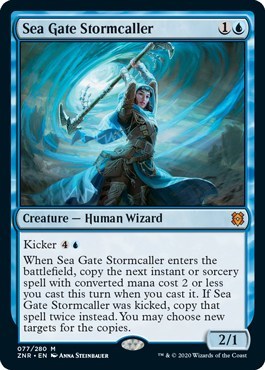 海門の嵐呼び/Sea Gate Stormcaller [ZNR] ゼンディカーの夜明け MTG 英語 077 H1_画像1