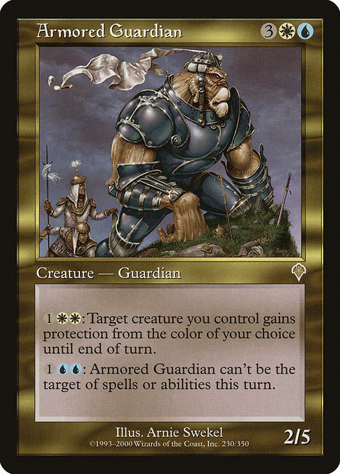 鎧を着た守護者/Armored Guardian [INV] インベイジョン MTG 英語 230 Y1_画像1
