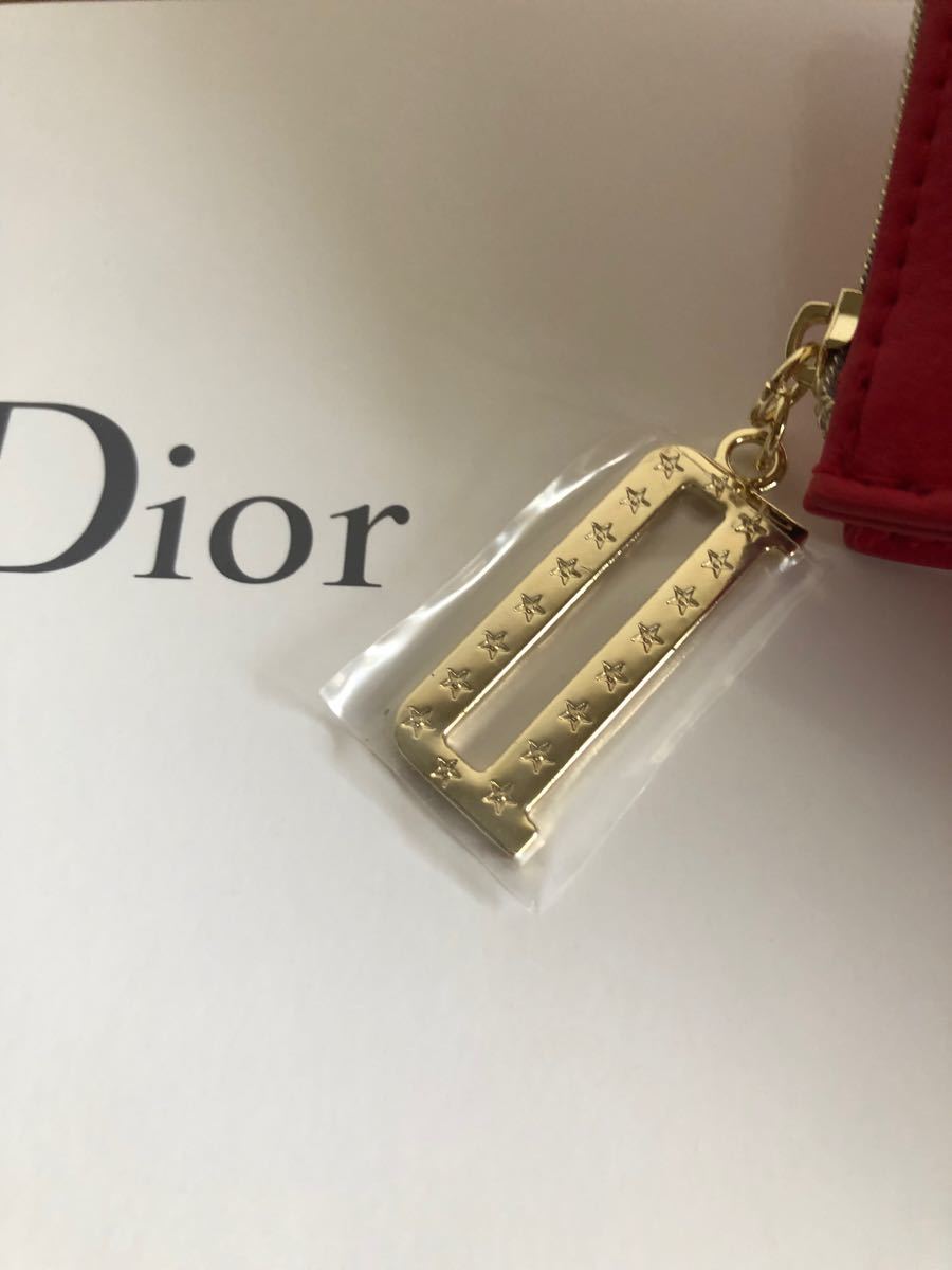 ディオール　Dior   ポーチ　レッド　新品　箱付き