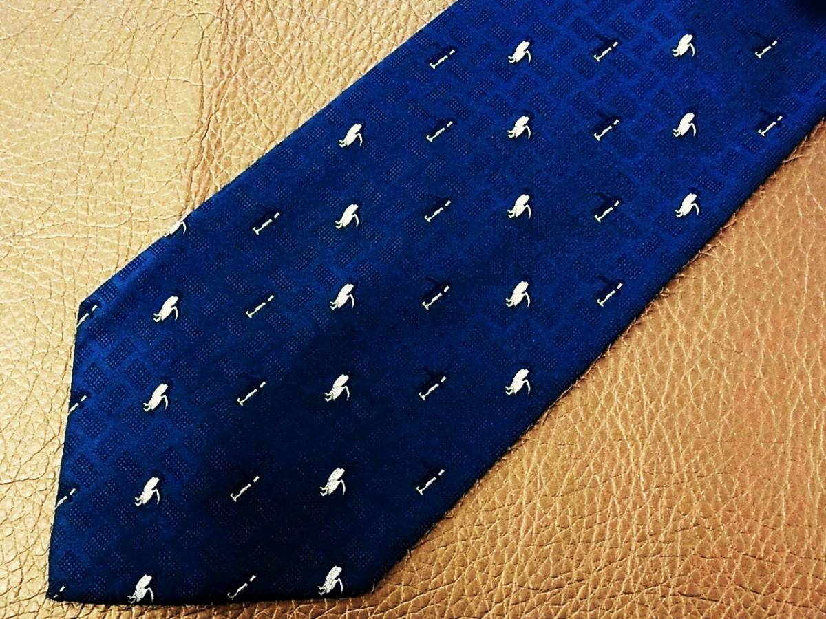 NR2376! superior article![ island rice field sequence .] Junko Shimada [ embroidery * penguin ] necktie 