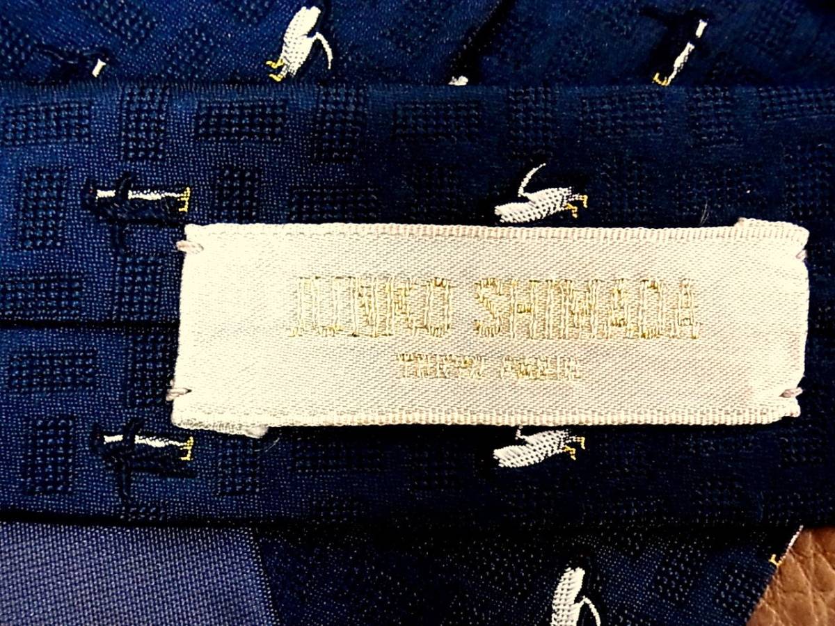 NR2376! superior article![ island rice field sequence .] Junko Shimada [ embroidery * penguin ] necktie 