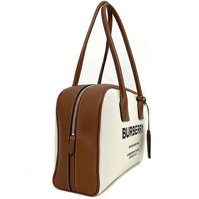  Burberry большая сумка medium парусина половина Cube сумка бежевый Brown ключ cloche to