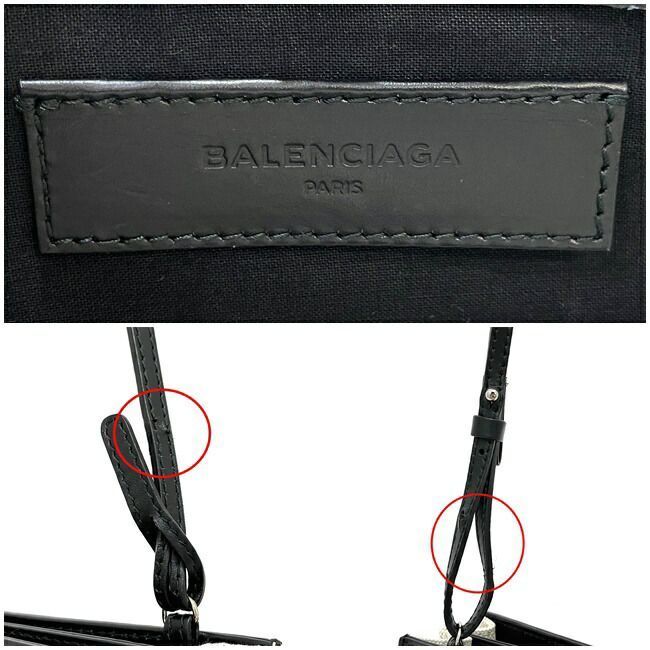  Balenciaga сумка на плечо темно-синий небольшая сумочка белый черный 339937 прекрасный товар парусина кожа S разряд 