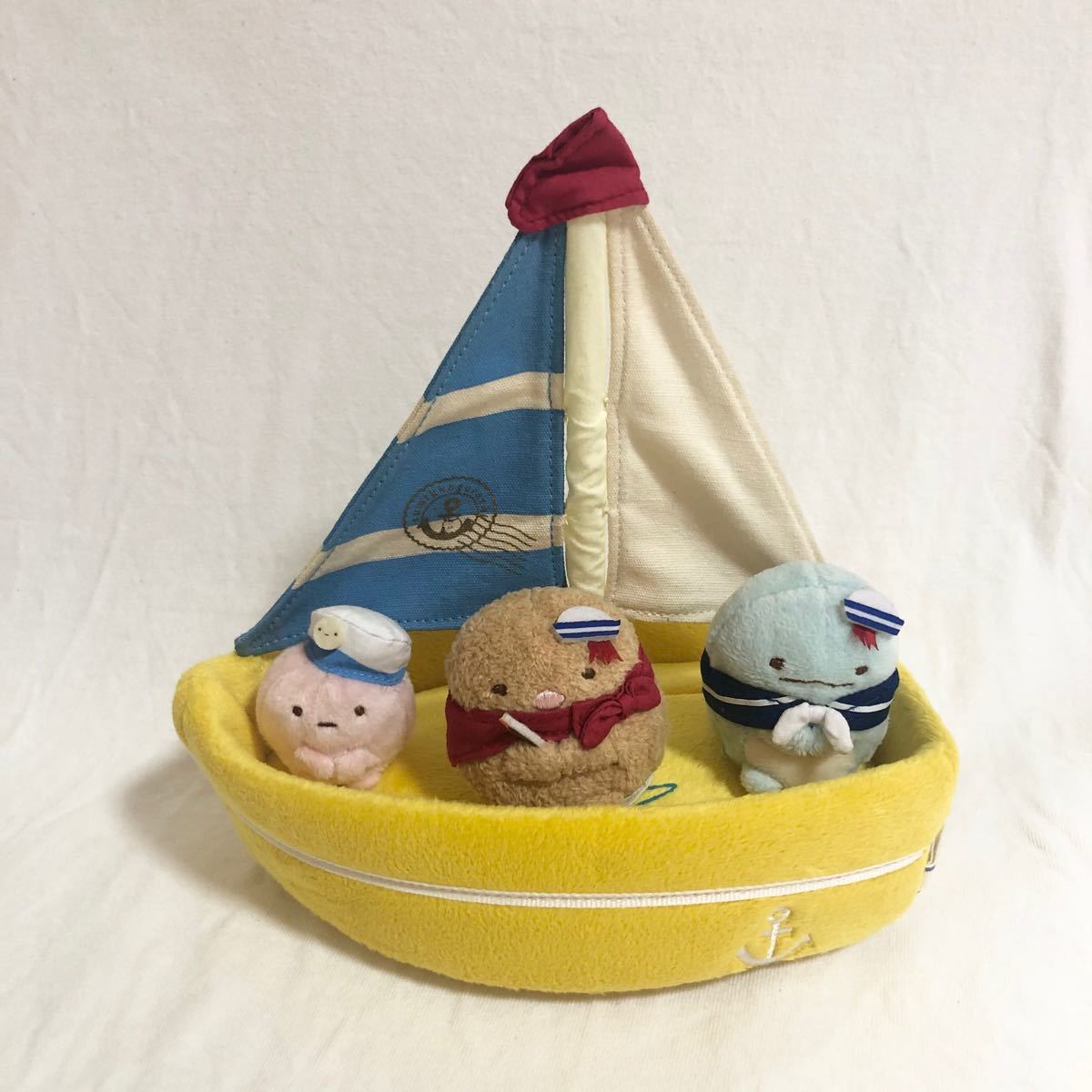 すみっコぐらし シーンぬいぐるみ マリンごっこ ヨット とかげ とんかつ たぴおか