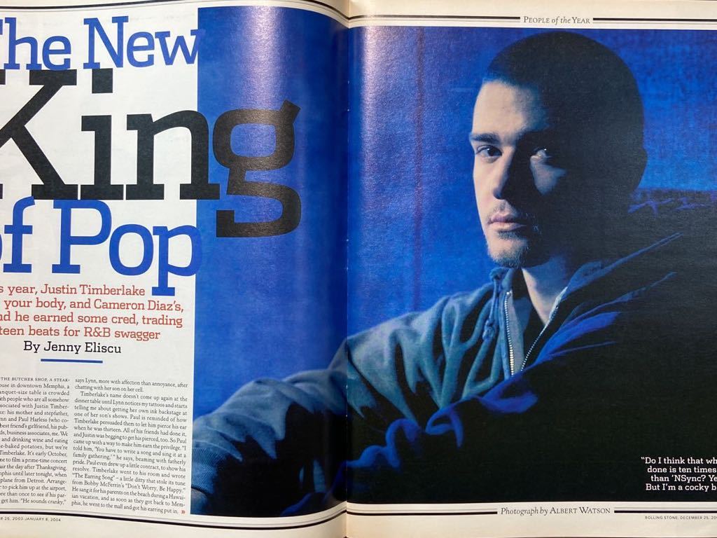 洋雑誌　RollingStone 938/939号 2003年12/25-1/8 ジャスティン・ティンバーレイク スティーブ・ジョブズ ジョニー・デップ 送料無料_画像5