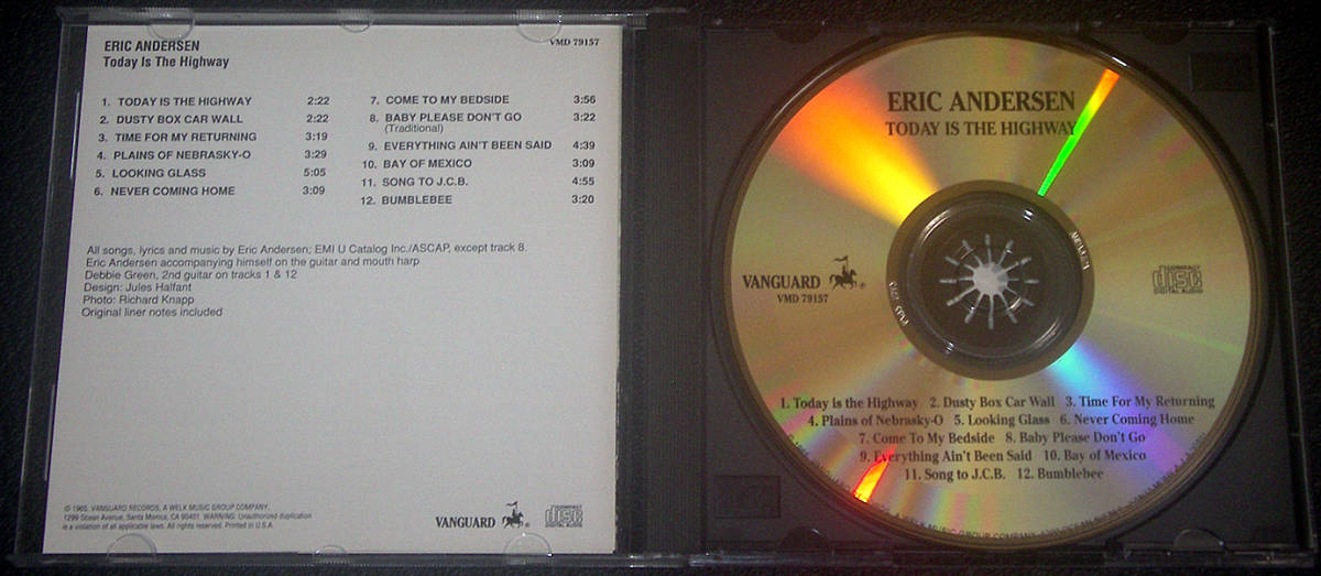 エリック・アンダースン Eric Andersen / TODAY IS THE HIGHWAY '65作デビュー・アルバム_画像2