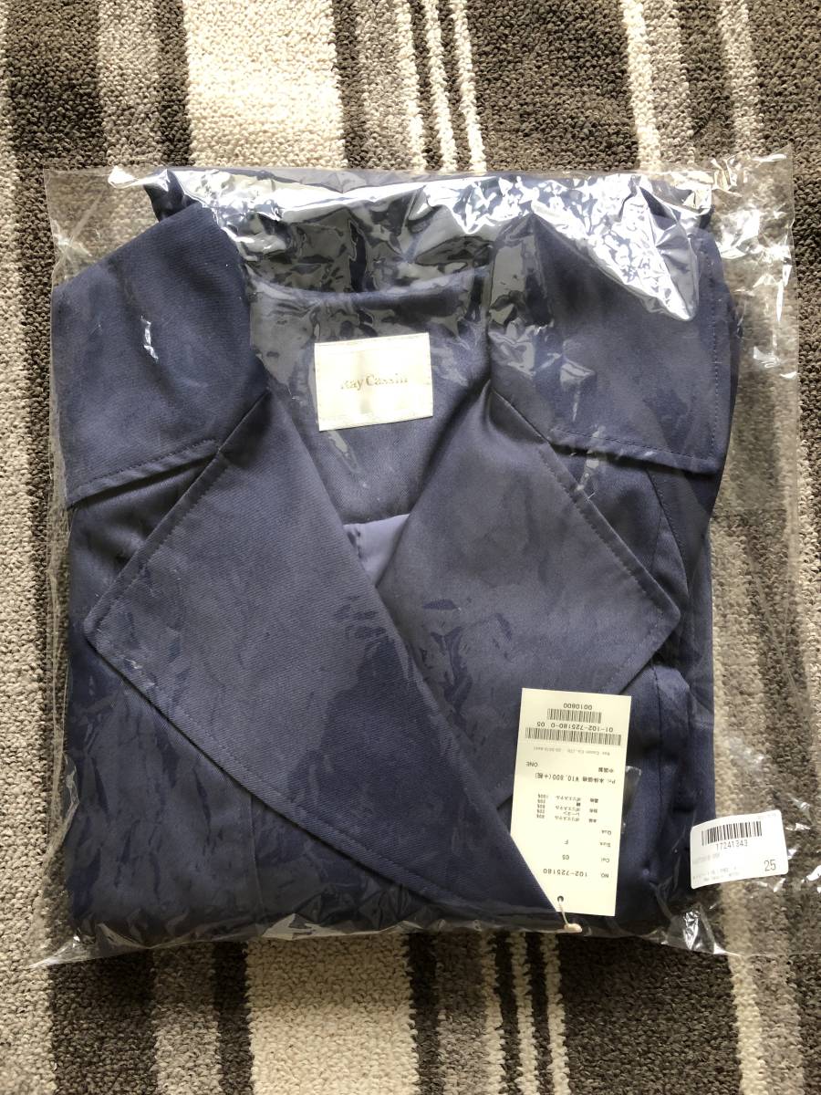 未使用 Raycassin サイズ:F ジャケット コート 色：ネイビー 女性用 レディース レイカズン_画像6