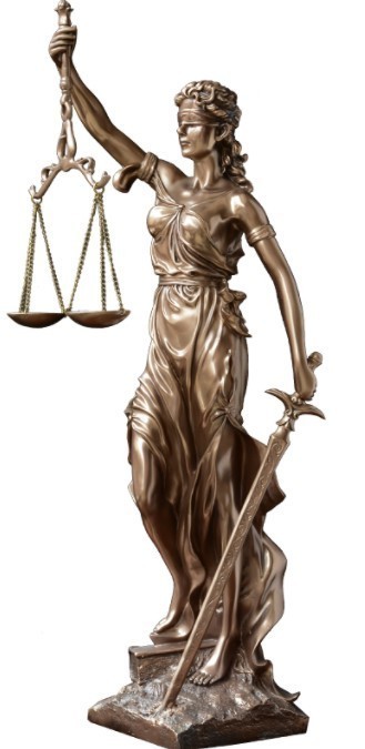 テミス像1個 正義の女神 美しい 自宅 法律の女神 ブロンズ インテリアに 司法試験 モチベーションアップに オブジェ 合格祈願 法曹 美し 2